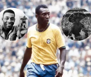Pel&eacute;: Sombrero charro y otros recuerdos que se llev&oacute; el astro de M&eacute;xico