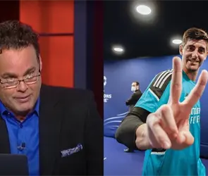 Faitelson critica al Real Madrid por ganar la Champions League y Courtois le responde