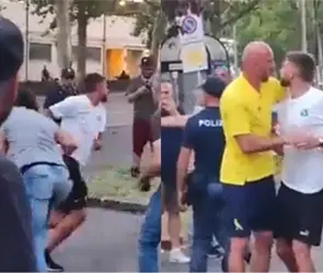 VIDEO: Estrella de la Serie A intenta golpear a aficionado que lo insult&oacute;