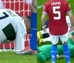 VIDEO: El tremendo golpe que sufri&oacute; Cristiano Ronaldo jugando con Portugal