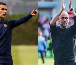 Pep Guardiola aplaude a Rafa M&aacute;rquez por c&oacute;mo avanza su carrera como DT