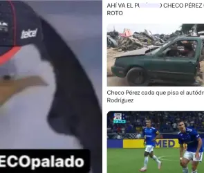 Checo P&eacute;rez vuelve a ser v&iacute;ctima de memes tras quedar en &uacute;ltimo lugar
