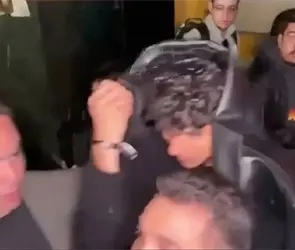 VIDEO: Kevin &Aacute;lvarez se tapa y huye para evitar hablar de F&aacute;tima Bosch