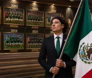 Los abanderados de M&eacute;xico previo a una Copa del Mundo