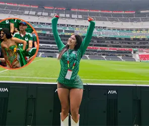 Revelada la identidad de la aficionada viral en el M&eacute;xico vs Corea