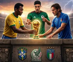 M&eacute;xico iguala r&eacute;cord hist&oacute;rico con Italia y Brasil en Mundiales