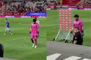 VIDEO| &iexcl;No se guard&oacute; nada! Portero del Necaxa encara a la grada