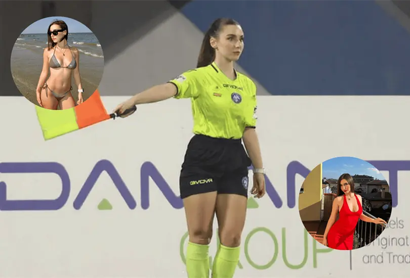 Giuliana Vigile combina su trabajo como asistente arbitral con una gran popularidad en redes sociales.