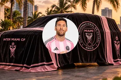Mientras Cruz Azul lleg&oacute; en autob&uacute;s, as&iacute; es la lujosa camioneta de Messi