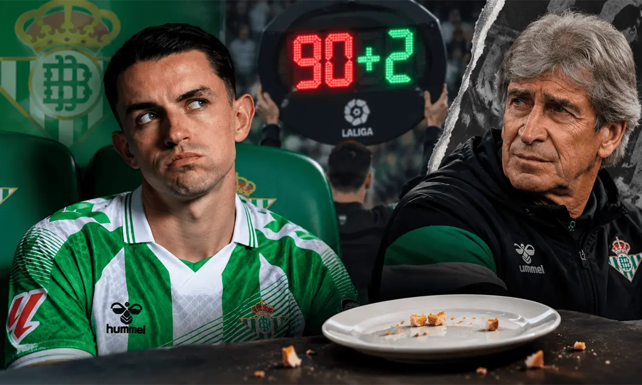  Álvaro Fidalgo volvió a tener escasa participación con el Betis y Pellegrini apenas recurrió al ex América ante Getafe. 