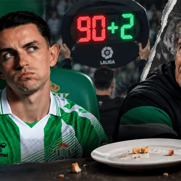 &iexcl;Migajas para Fidalgo! El ins&oacute;lito tiempo que Pellegrini le dio en triunfo del Betis