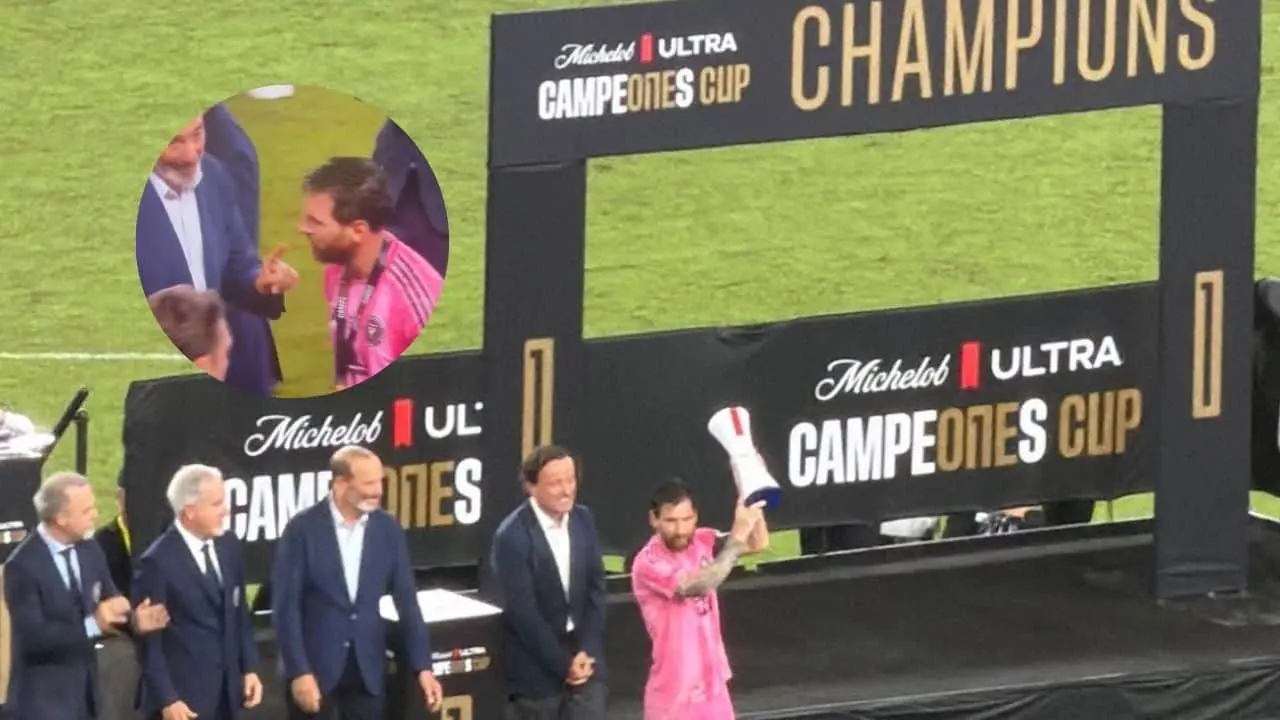 Messi terminó caliente en la Campeones Cup 