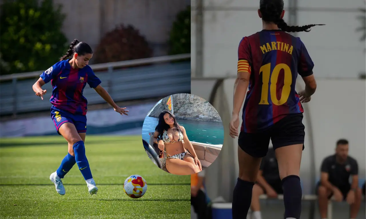  Martina González es una joven defensa española que comienza a ganar minutos con el primer equipo del Barcelona. 