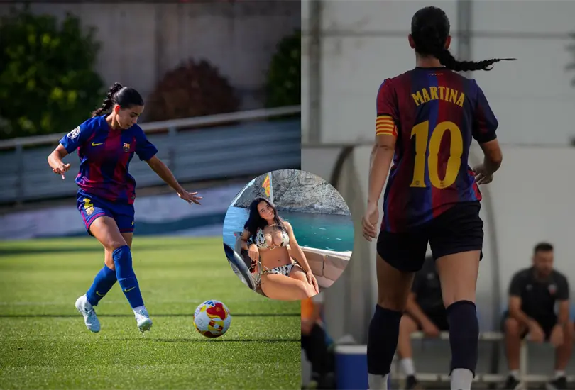 Martina González es una joven defensa española que comienza a ganar minutos con el primer equipo del Barcelona. Martina González es una joven defensa española que comienza a ganar minutos con el primer equipo del Barcelona.