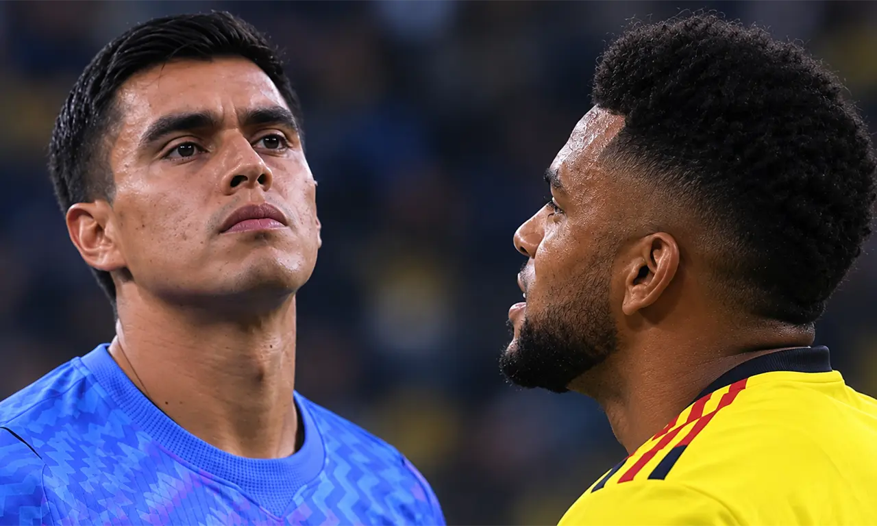  Miguel Borja le mostró el número dos al Tala Rangel tras marcarle un doblete en el Clásico Nacional. 