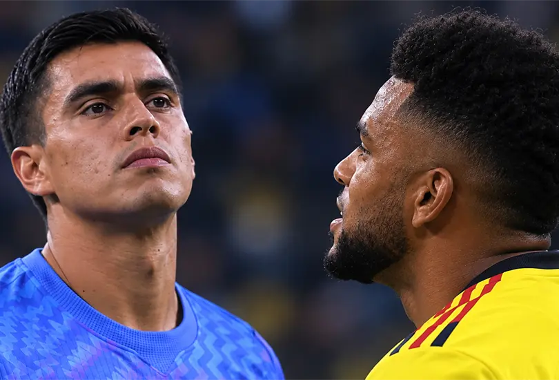 Miguel Borja le mostró el número dos al Tala Rangel tras marcarle un doblete en el Clásico Nacional. Miguel Borja le mostró el número dos al Tala Rangel tras marcarle un doblete en el Clásico Nacional.