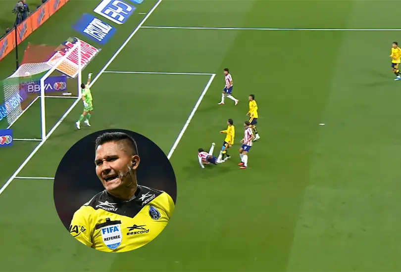 El primer gol de Chivas ante América quedó bajo la lupa por un posible fuera de juego El primer gol de Chivas ante América quedó bajo la lupa por un posible fuera de juego