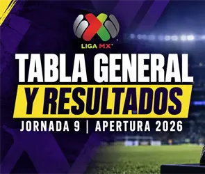 Tabla Liga MX: posiciones y resultados de la Jornada 9 del Apertura 2026