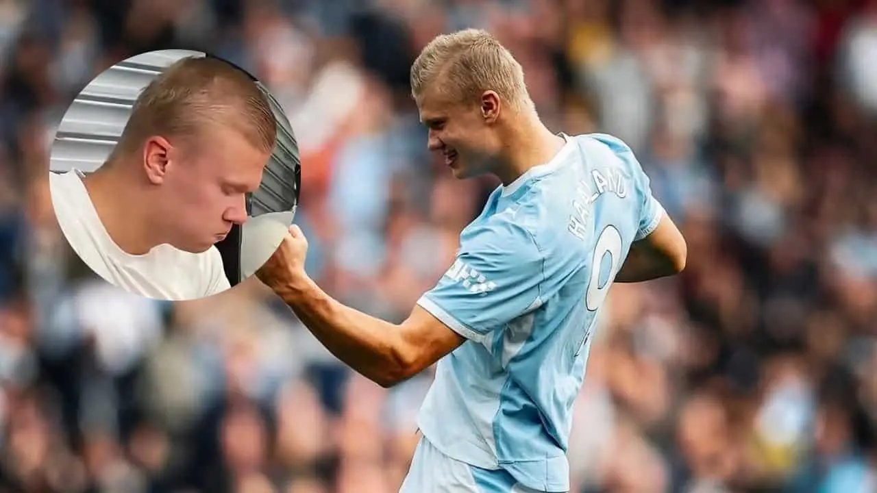 Erling Haaland recrea famoso video del Mundial 