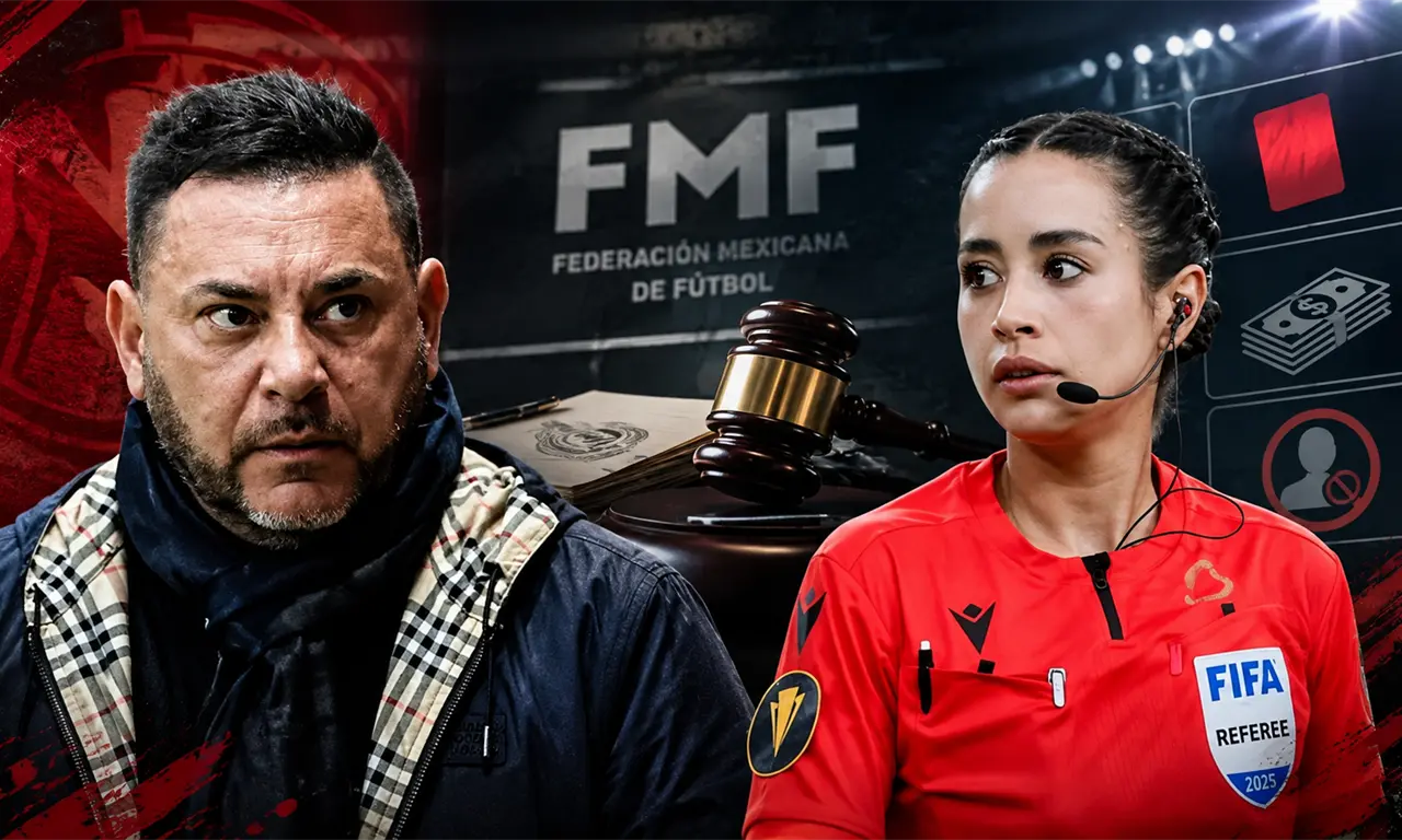  Antonio Mohamed reclamó el arbitraje de Katia Itzel García tras el empate entre Cruz Azul y Toluca. 