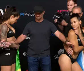 &iexcl;Esc&aacute;ndalo! Pelea de mujeres termina con una pol&eacute;mica escena en la UFC
