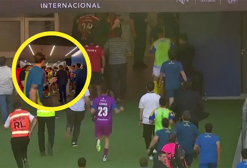 Rosario Central y Estudiantes protagonizaron una pelea que lleg&oacute; hasta el t&uacute;nel tras la final.