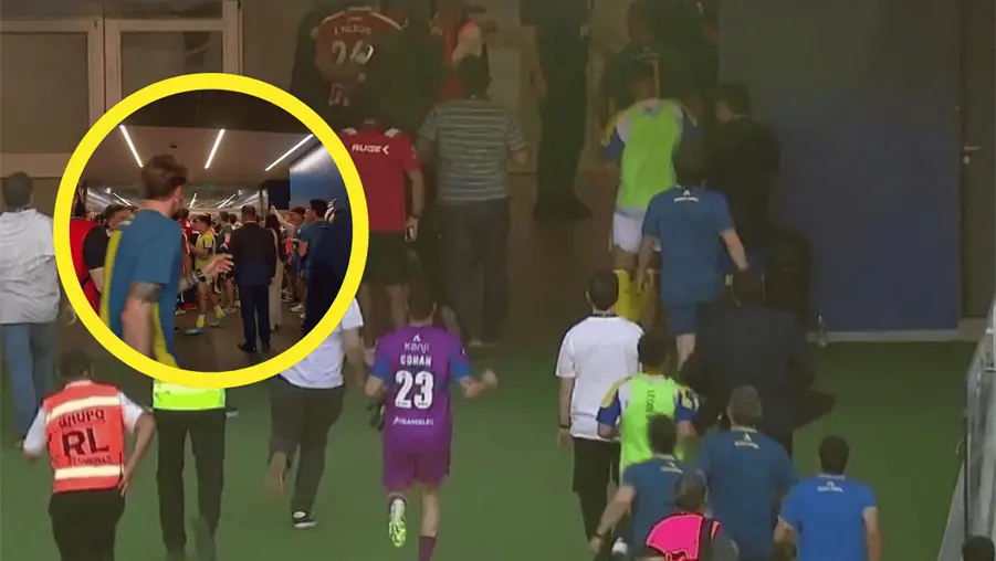 VIDEO| &iexcl;Se fueron a los golpes! La bronca entre Central y Estudiantes