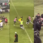Escandalosa bronca en el Cl&aacute;sico de la Talacha &iexcl;Y C&eacute;sar Ramos era el &aacute;rbitro!