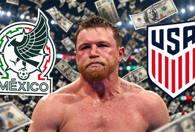 La fortuna que Canelo Álvarez perdió por apostarle a México ante EEUU La fortuna que Canelo Álvarez perdió por apostarle a México ante EEUU