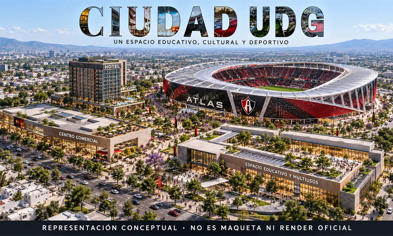  ¡UdeG avala el estadio del Atlas! Lo diseñará la firma detrás del BBVA 