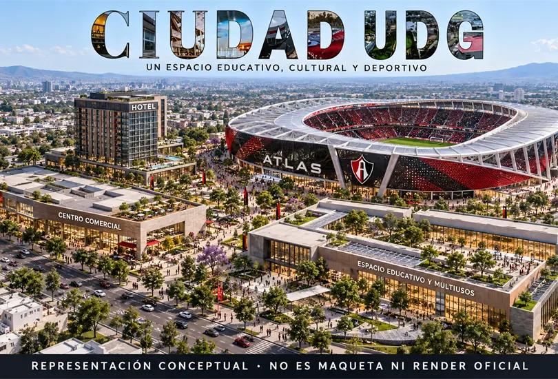 ¡UdeG avala el estadio del Atlas! Lo diseñará la firma detrás del BBVA ¡UdeG avala el estadio del Atlas! Lo diseñará la firma detrás del BBVA