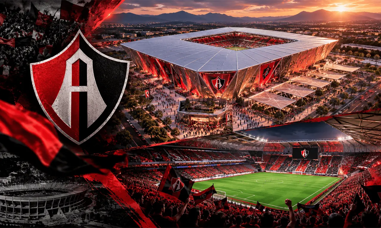  Así luce el nuevo estadio del Atlas en las primeras imágenes reveladas este 7 de octubre. 