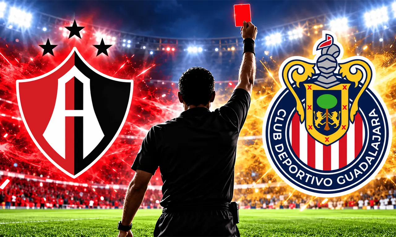  El Clásico Tapatío tendrá un ingrediente extra: un silbante con antecedentes de controversia dirigirá el choque entre Atlas y Chivas. 