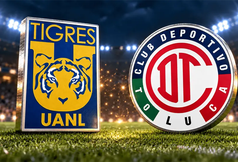 Tigres recibe al l&iacute;der Toluca, que lleva dos partidos sin ganar. Conoce d&oacute;nde ver el encuentro y a qu&eacute; hora juegan.