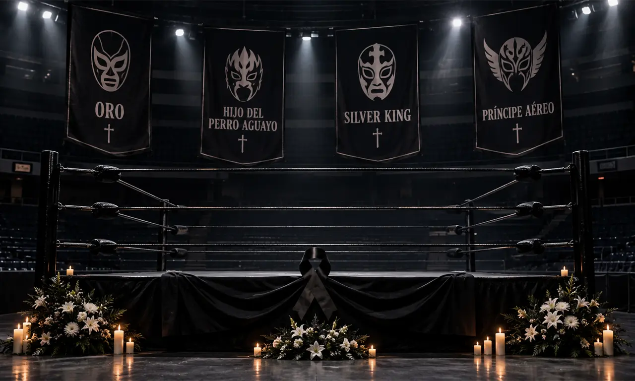  Oro, Silver King, el Hijo del Perro Aguayo y Príncipe Aéreo, cuatro luchadores cuyas muertes conmocionaron al pancracio. 