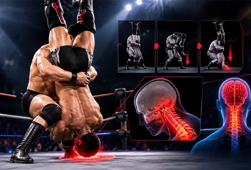 El martinete es una de las maniobras más peligrosas y restringidas de la lucha libre. El martinete es una de las maniobras más peligrosas y restringidas de la lucha libre.