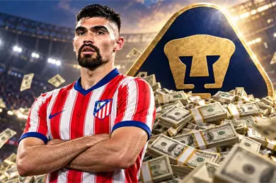Los millones que ganar&iacute;a Pumas si Atl&eacute;tico de Madrid compra a Johan V&aacute;squez