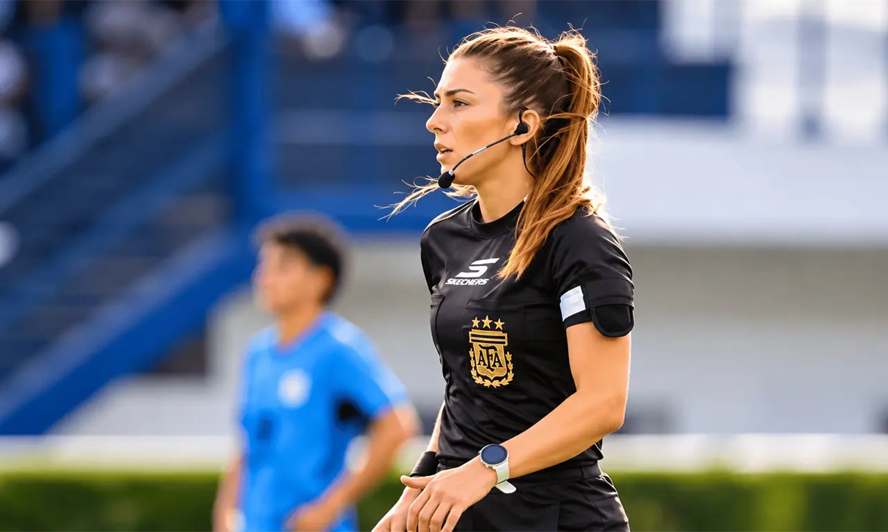  Ariadna Palacios hizo historia al convertirse en la primera mujer en dirigir un partido de la Primera B Metropolitana argentina. 