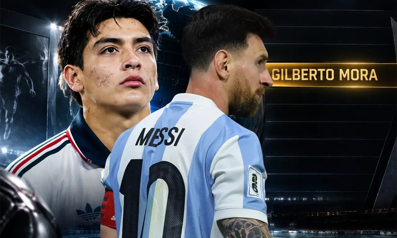  Gilberto Mora apareció entre los jóvenes talentos destacados en una campaña protagonizada por Lionel Messi. 