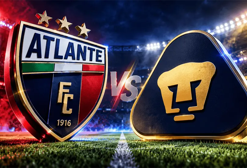 Atlante y Pumas se enfrentan en el Estadio Banorte por la Jornada 12 del Apertura 2026. Consulta a qu&eacute; hora juegan y d&oacute;nde ver el partido en M&eacute;xico.