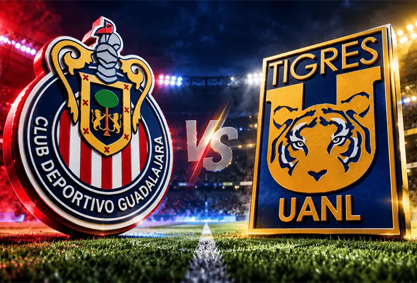 Chivas recibe a Tigres este s&aacute;bado 17 de octubre en el Estadio Akron. Consulta el horario, la transmisi&oacute;n y c&oacute;mo llegan ambos equipos a la Jornada 12 del Apertura 2026.