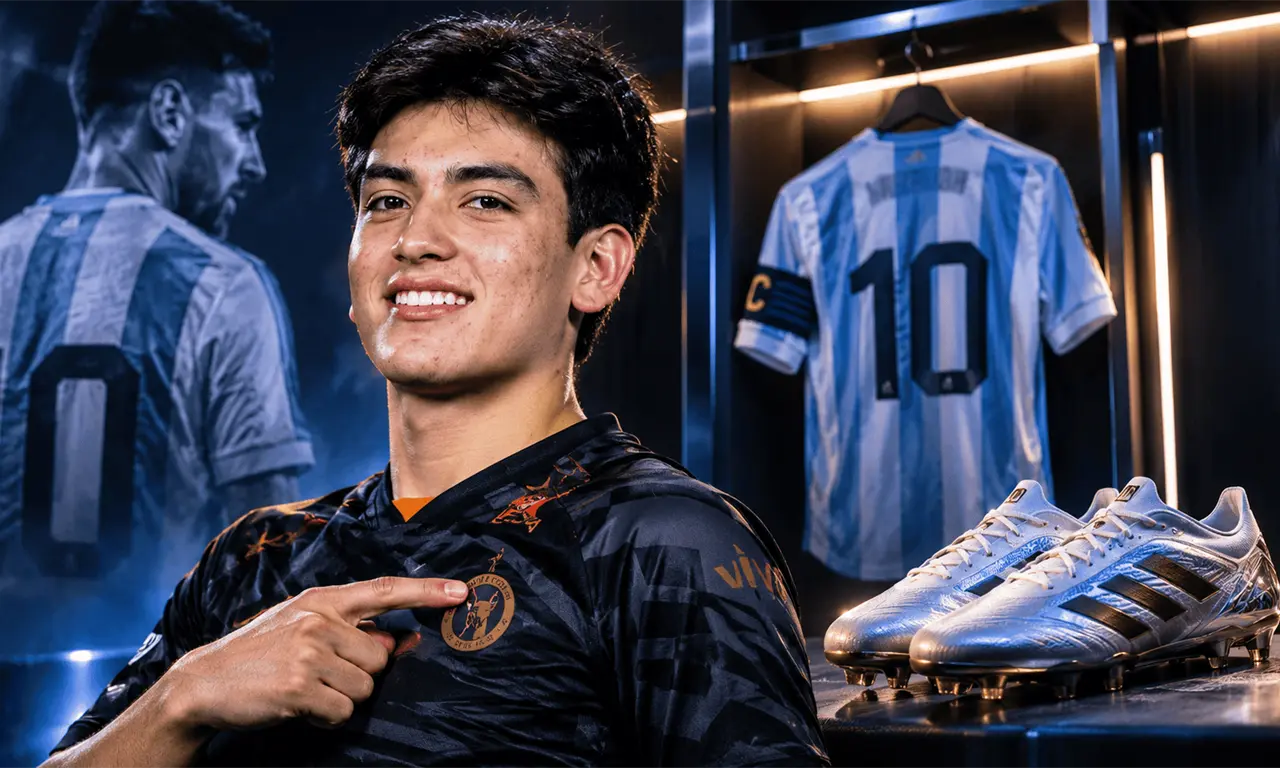  Gilberto Mora agradeció a Lionel Messi por incluirlo entre las diez promesas de la campaña Messi +10. 