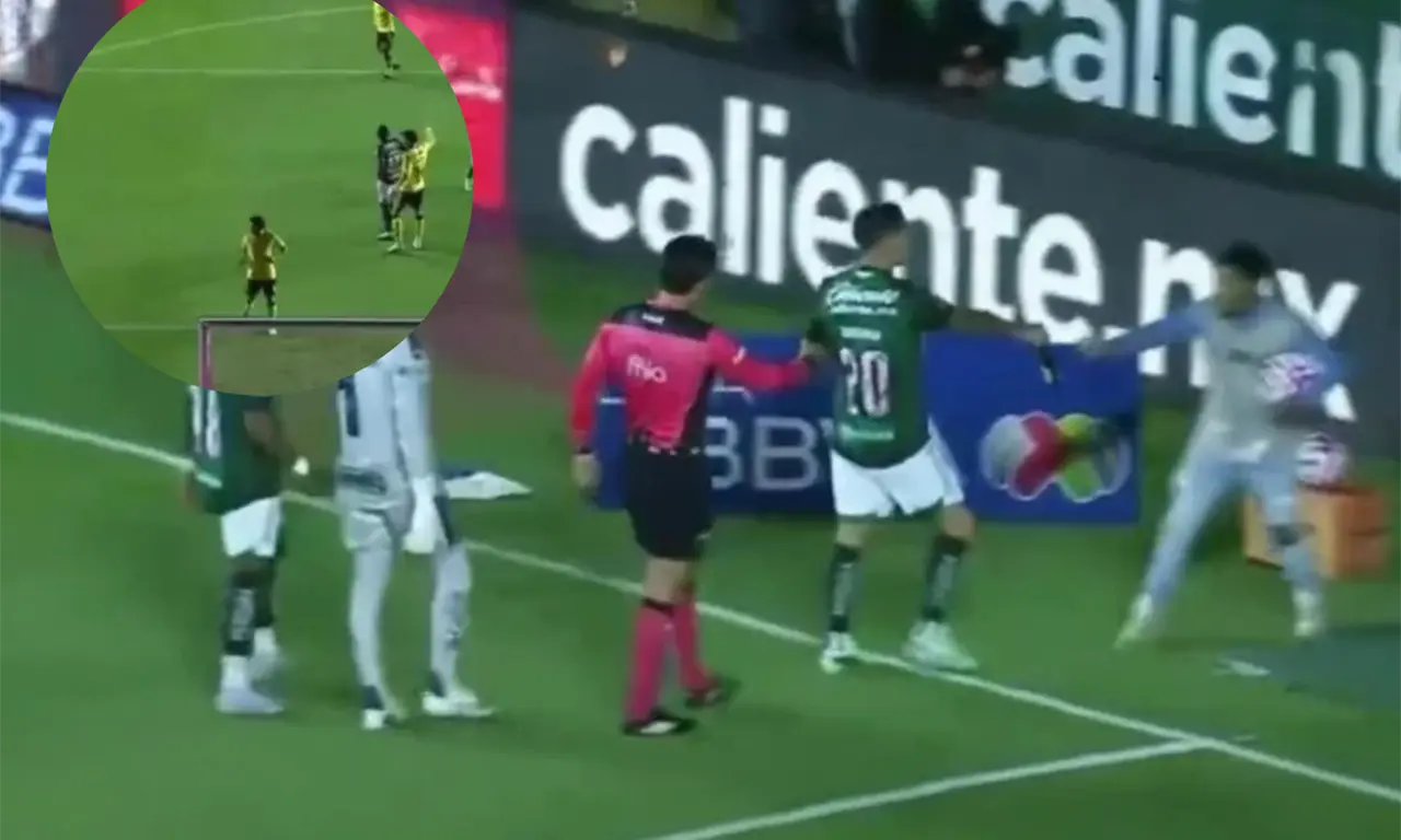  Henry Martín estuvo cerca de ser golpeado por una botella de vidrio lanzada desde las gradas durante el León vs. América 