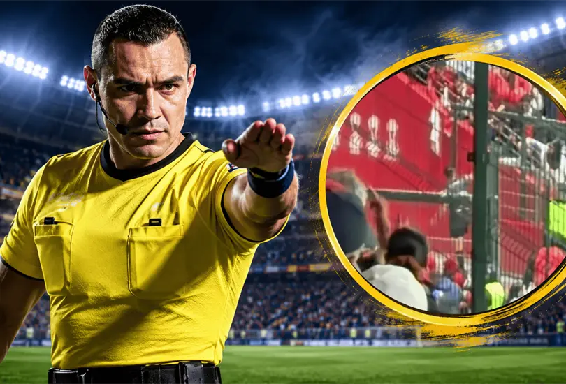 Marco Antonio &acute;Gato&acute; Ortiz esquiv&oacute; un objeto lanzado desde las gradas al finalizar el Toluca vs. Atl&eacute;tico de San Luis.
