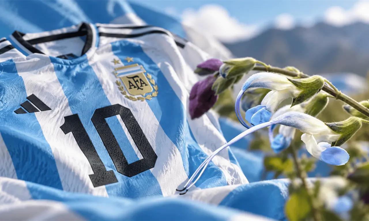  Científicos descubrieron en Perú la Salvia messii, una planta de flores albicelestes bautizada en honor a Lionel Messi. 