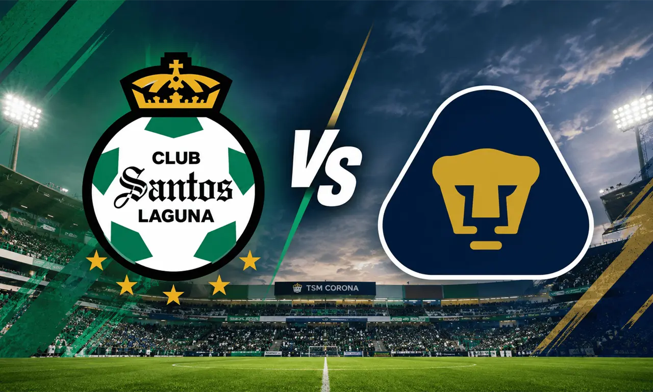  Santos recibe a Pumas en el TSM este miércoles. 