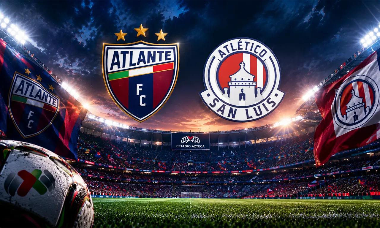  Atlante y Atlético de San Luis se enfrentan este viernes en la Jornada 14 del Apertura 2026 de la Liga MX 