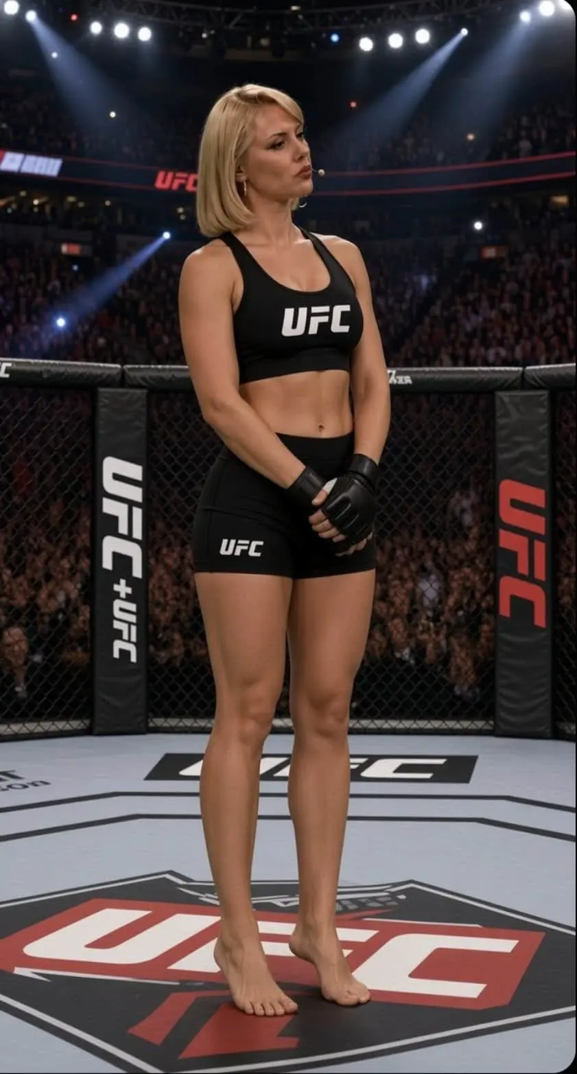 La conductora de TNT Sports tambi&eacute;n aparece caracterizada como peleadora de la UFC, una de las sugerencias de sus seguidores.