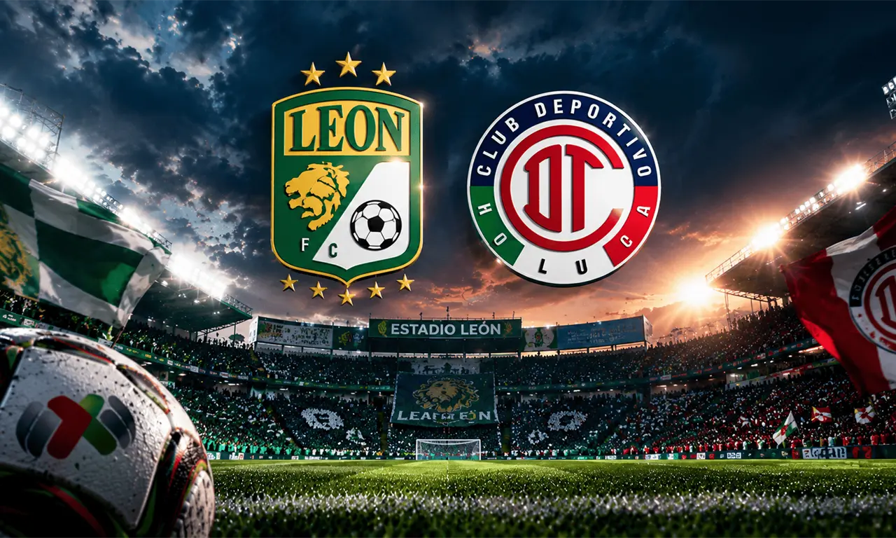  León recibe al Toluca este sábado en el Estadio León durante la Jornada 14 del Apertura 2026. 
