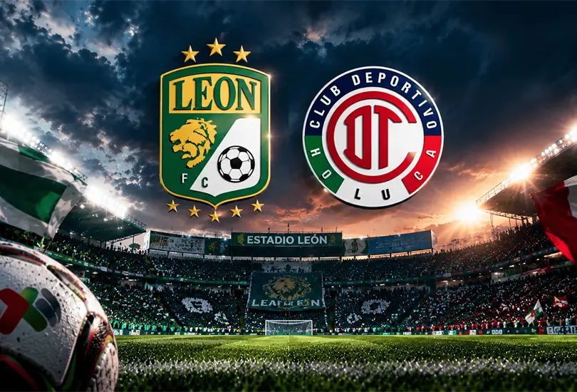León recibe al Toluca este sábado en el Estadio León durante la Jornada 14 del Apertura 2026. León recibe al Toluca este sábado en el Estadio León durante la Jornada 14 del Apertura 2026.